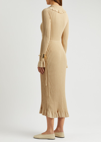 BY MALENE BIRGER Gianina ribbed cotton-blend midi dress outlook