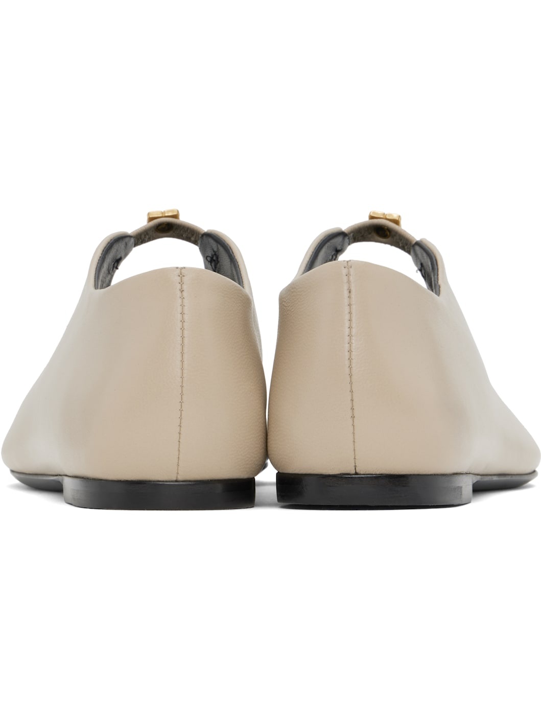 Beige 4G Liquid Ballerina Flats - 2