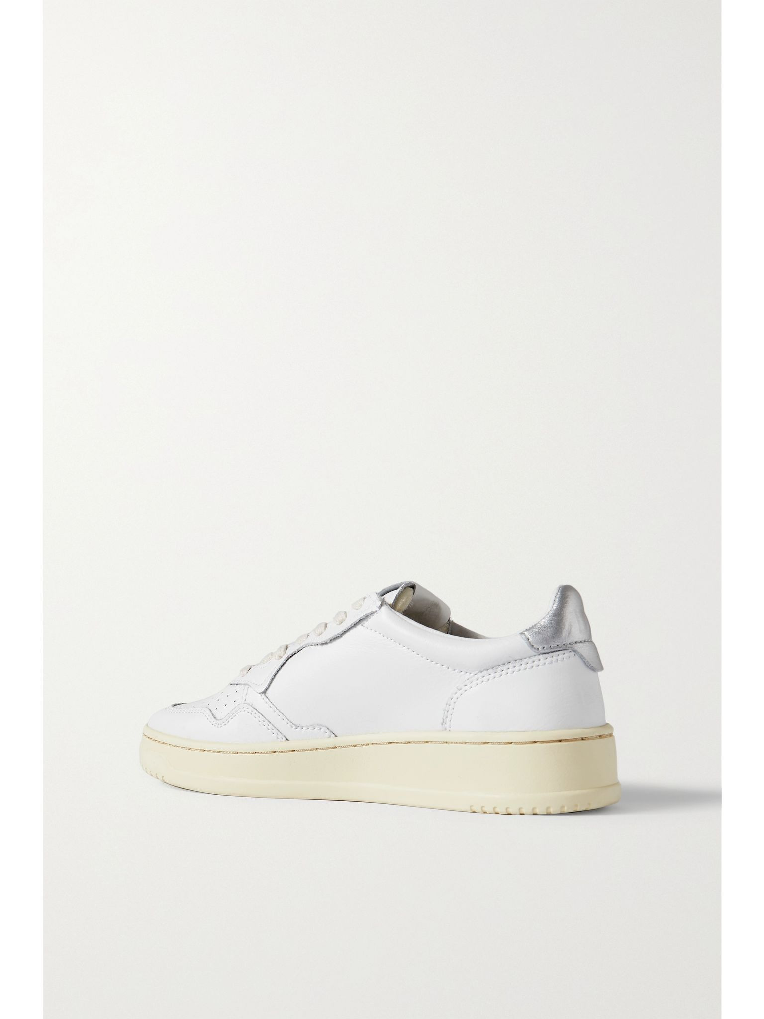 Medalist Low metallic leather sneakers White - 3