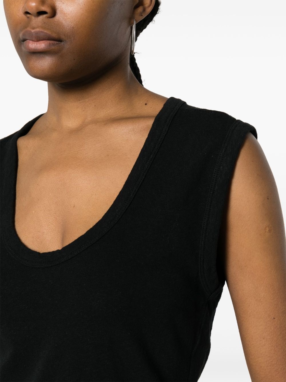 scoop neck tank top - 5
