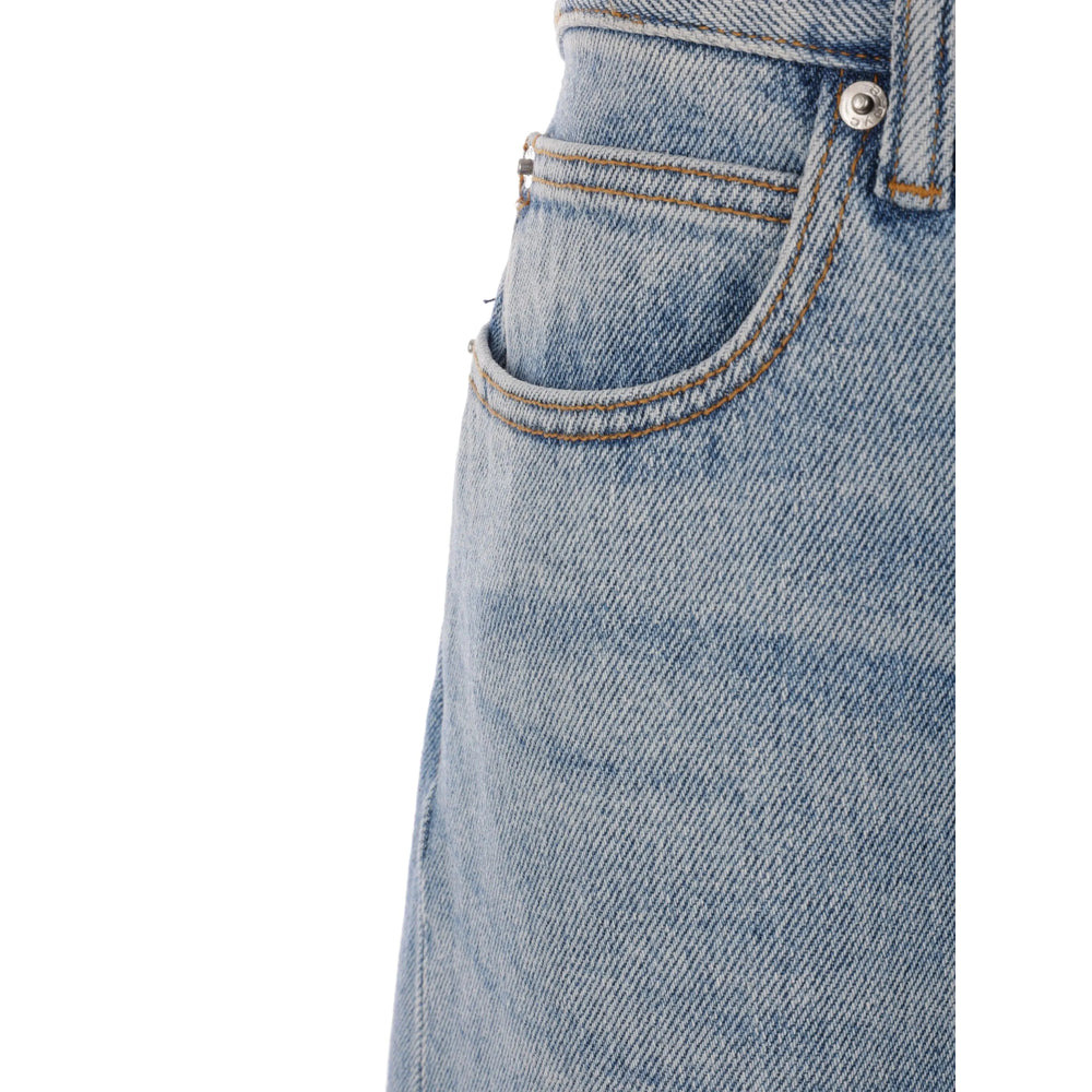 Alexander Wang Grey Denim - Wide-Leg Jeans Women - 3