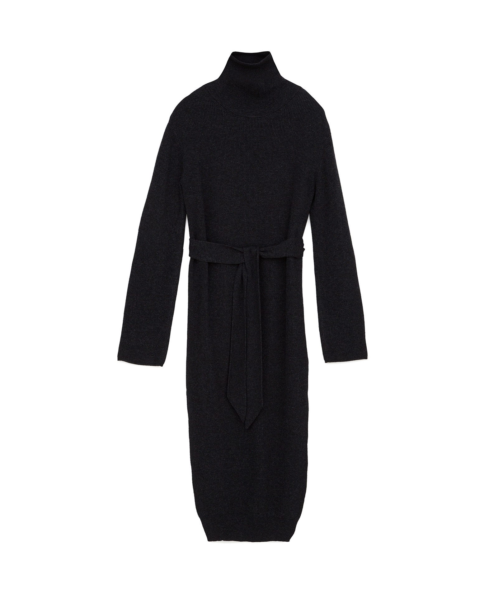 CANAAN - Cashmere blend knit dress - Charcoal - 1