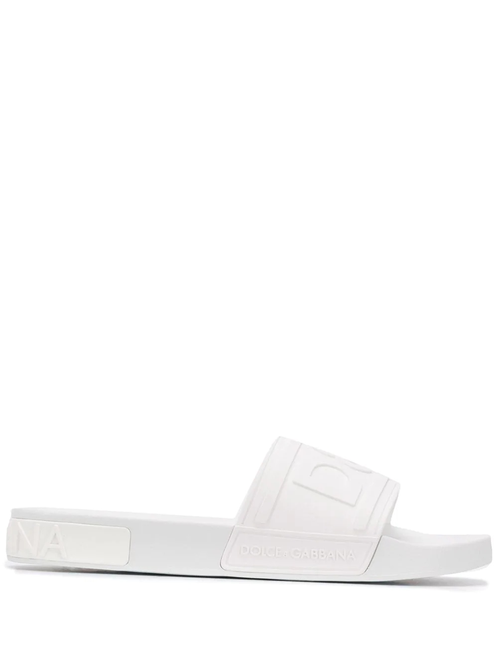 logo-embossed beachwear slides - 1