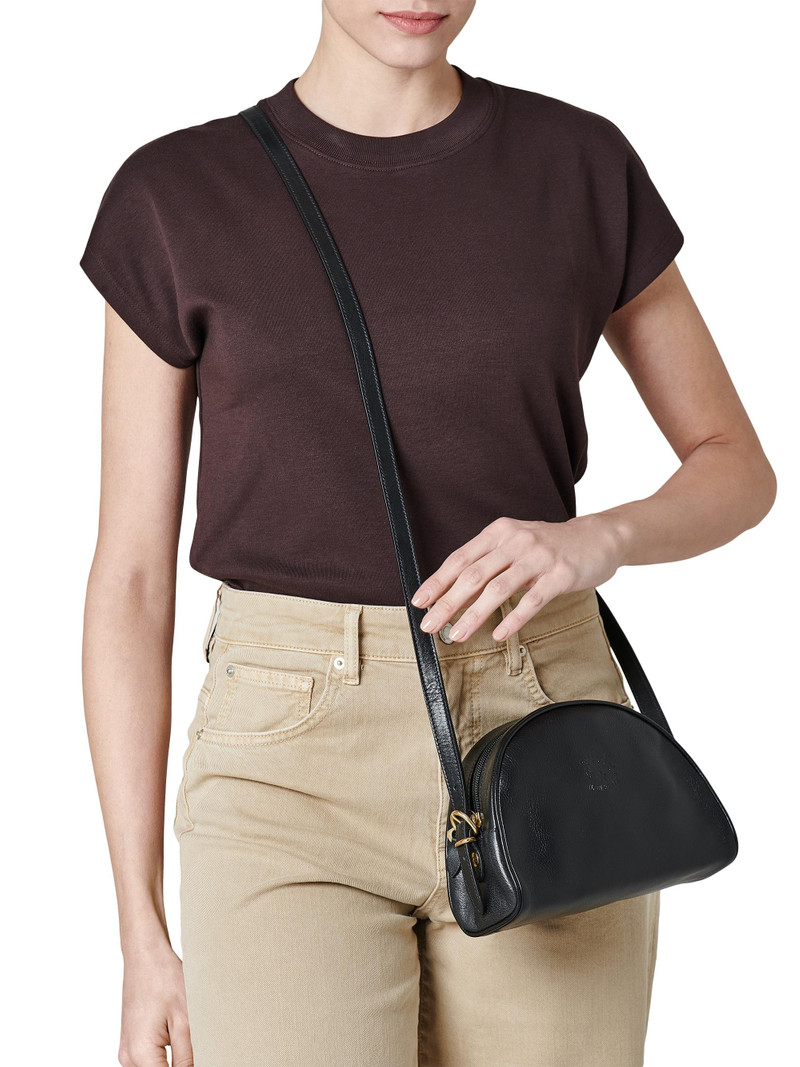 Women's Classic Leather Crossbody Bag - Nero 3