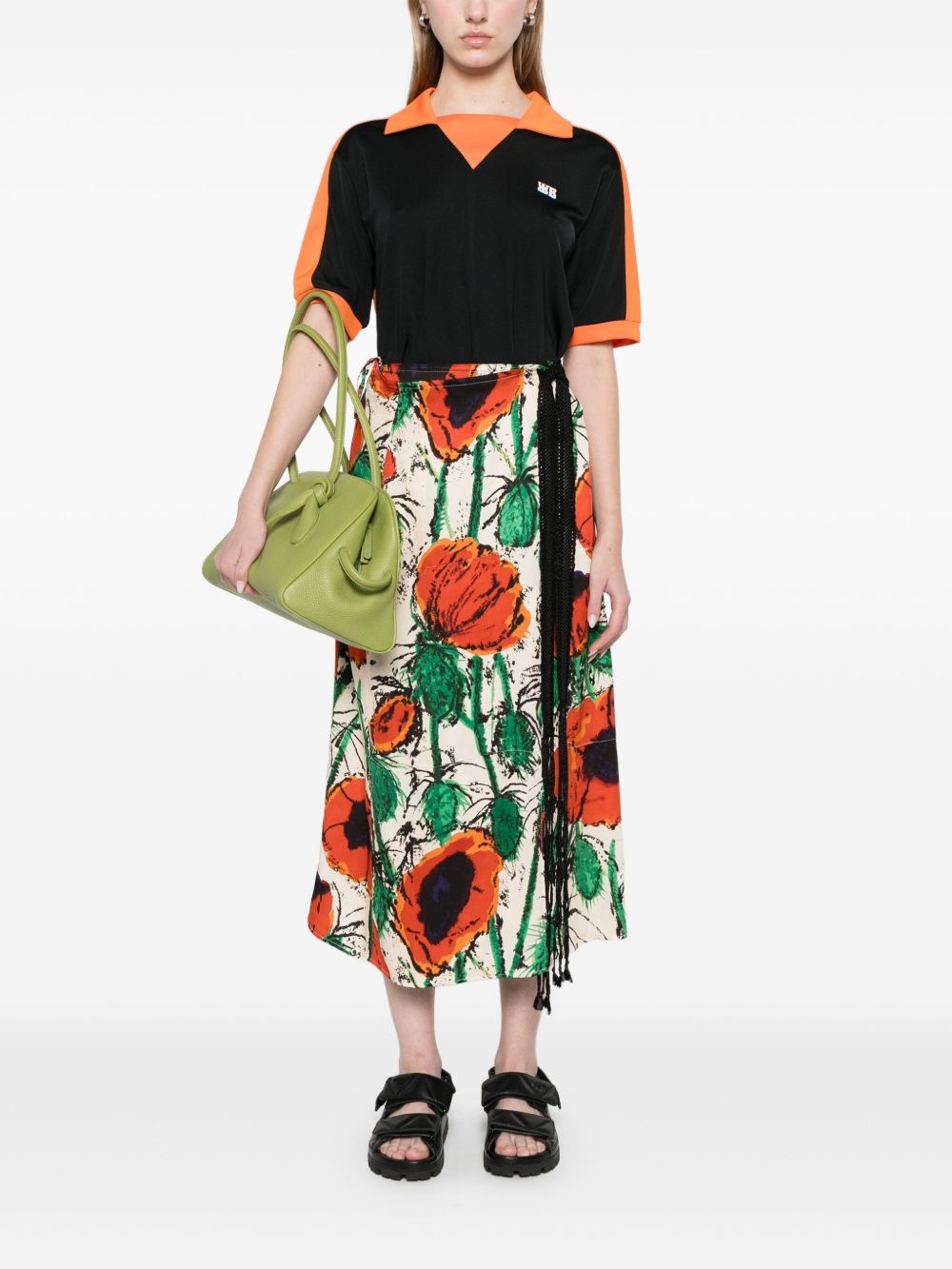 wrap midi skirt - 2