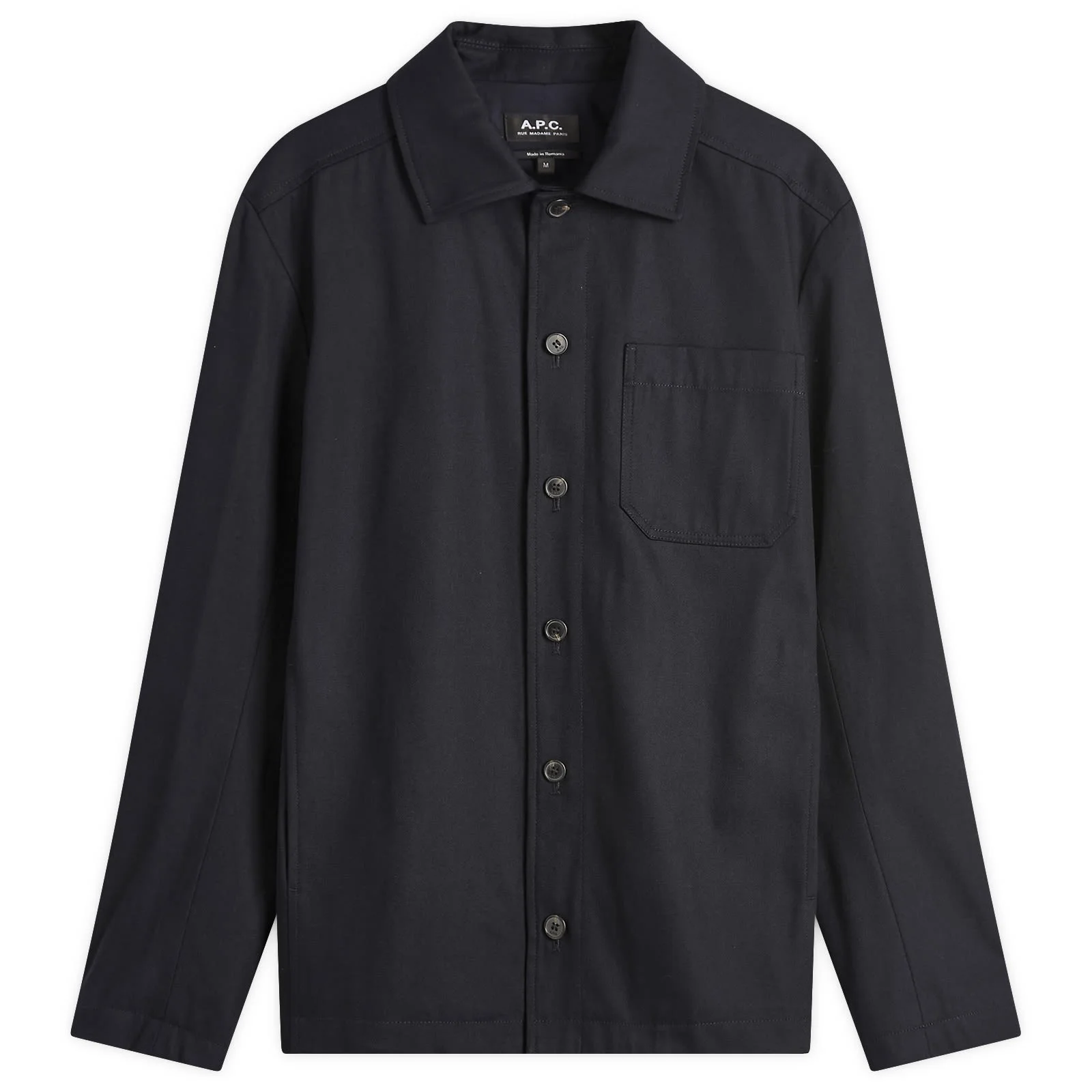 A.P.C. Jeffray Wool Gabardine Shirt Jacket - 1