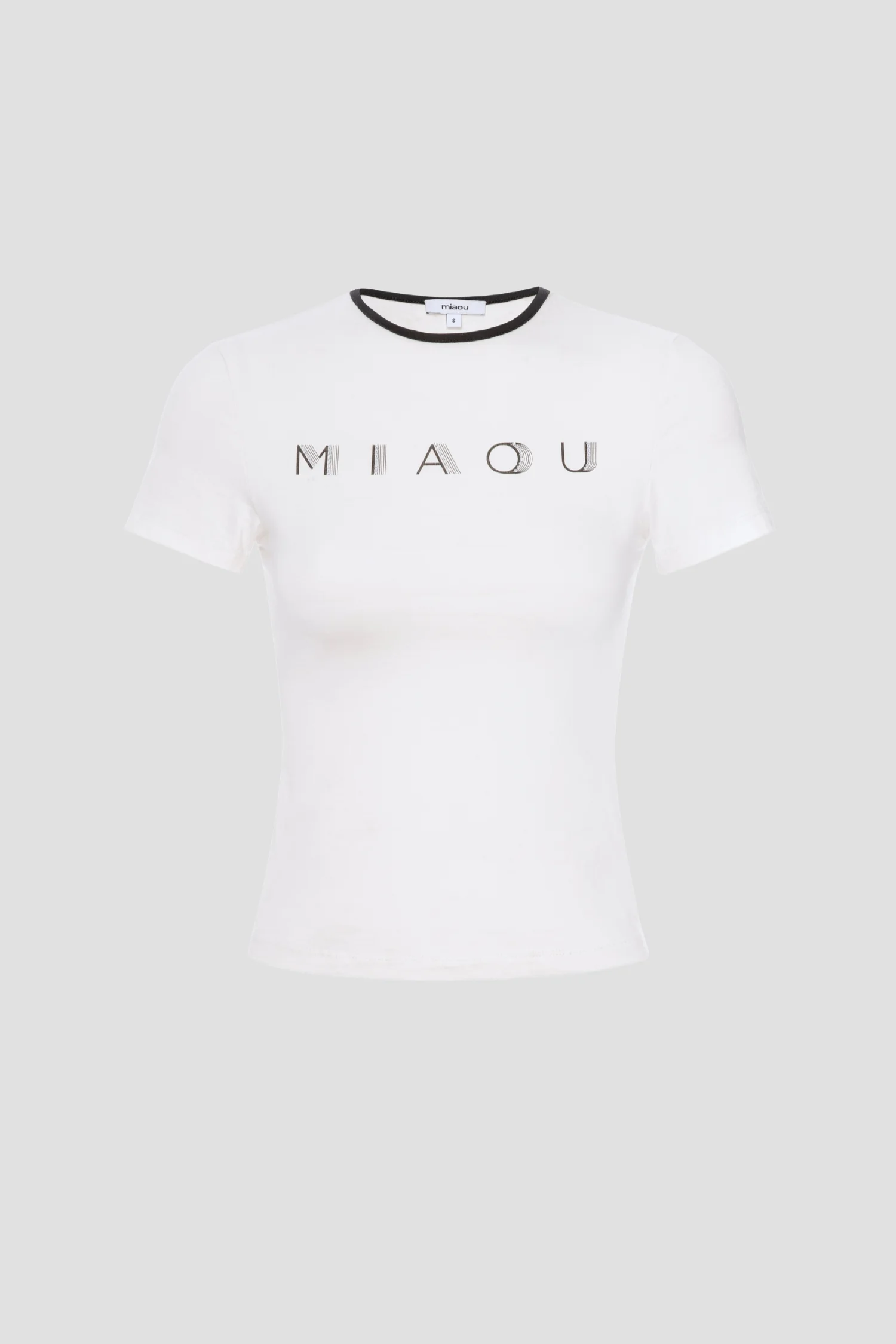 RHINESTONE MINI TEE - WHITE - 1