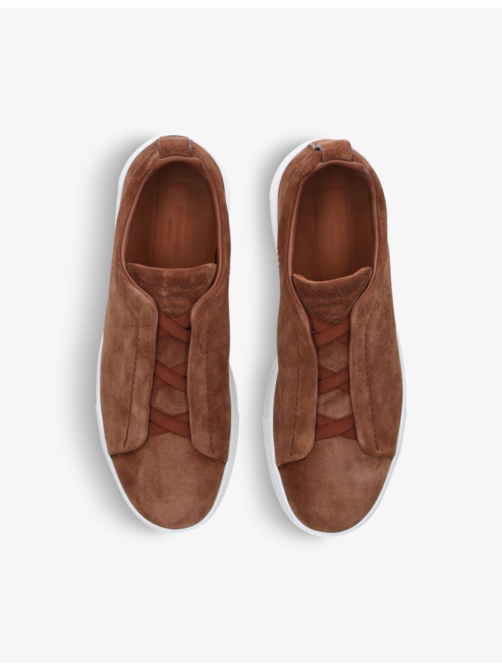 Triple Stitch low-top suede trainers - 2