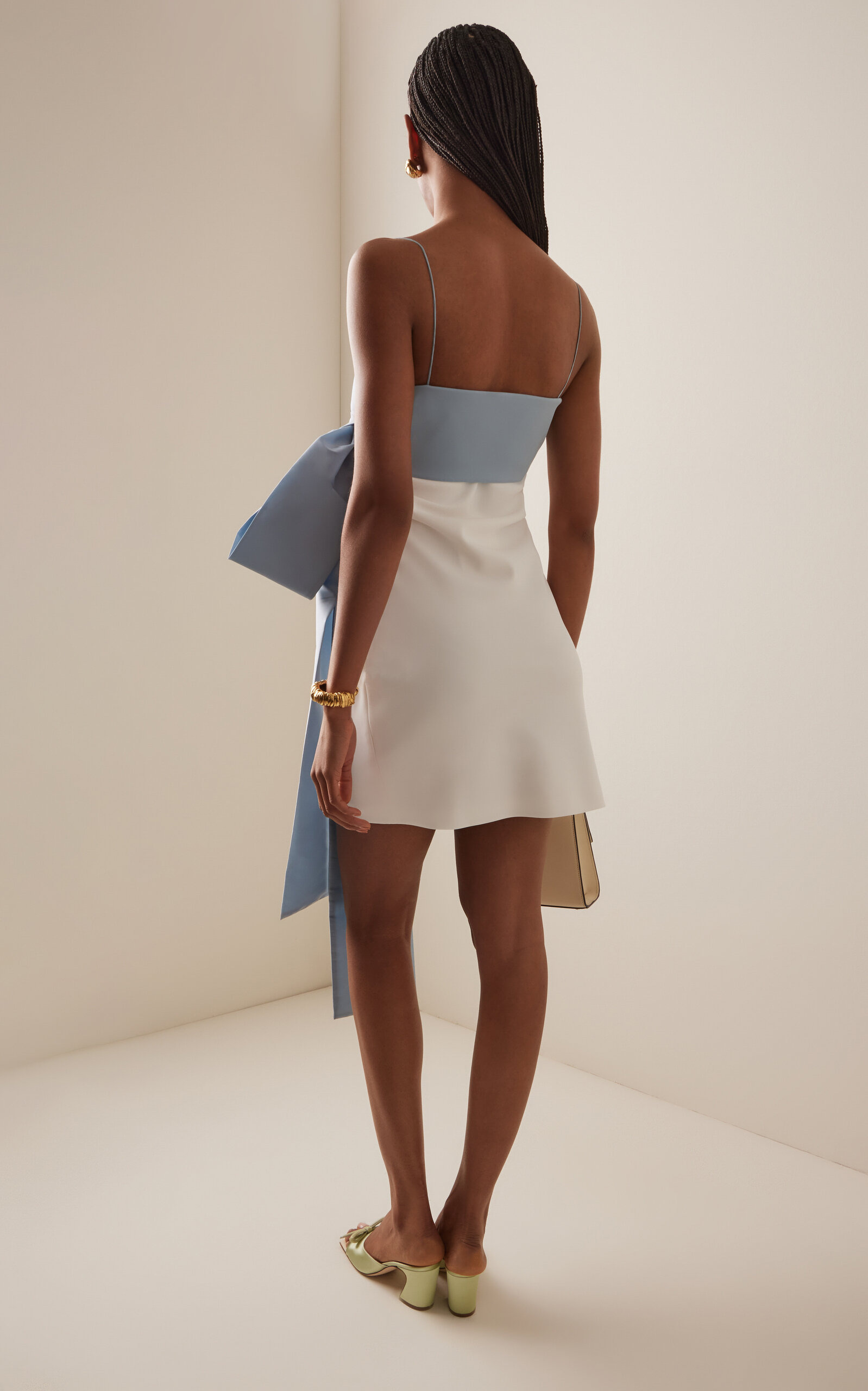 Exclusive Riviera Bart Crepe Mini Dress white - 4