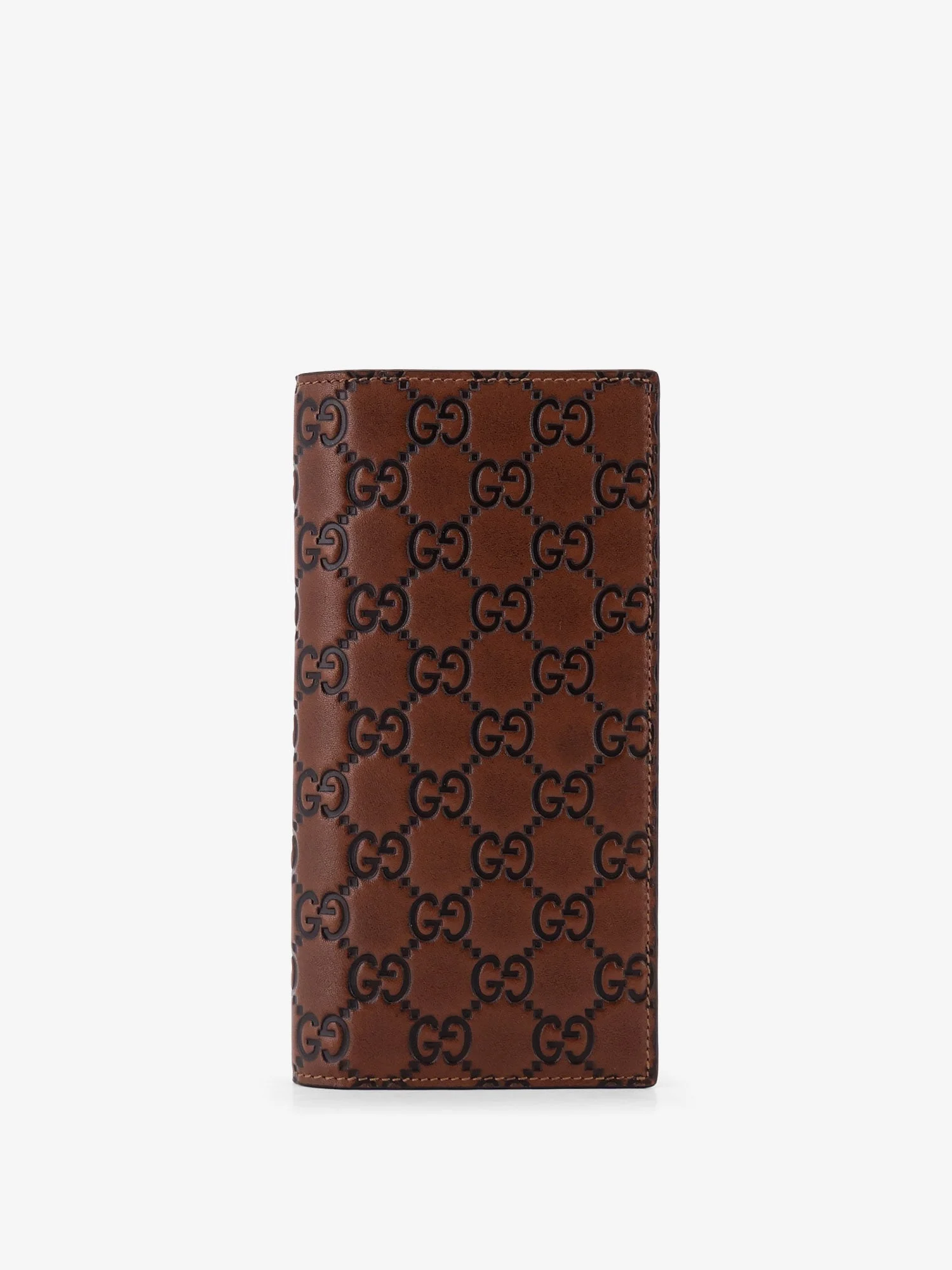 Gucci Gg Emblem Leather Wallet With Embossed Gg Motif - 1