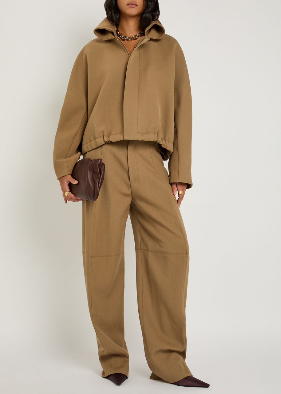 Victoria Beckham Panelled Barrel-leg Wool Trousers - 4