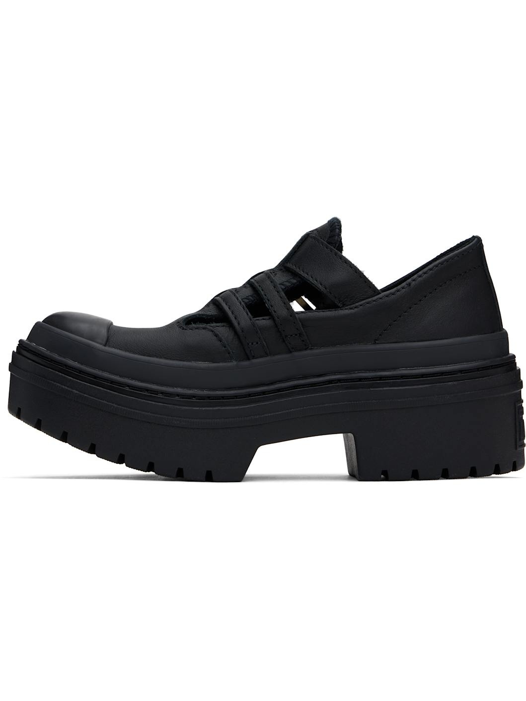 Black Chuck Taylor All Star Mary Jane Platform Sneakers - 3