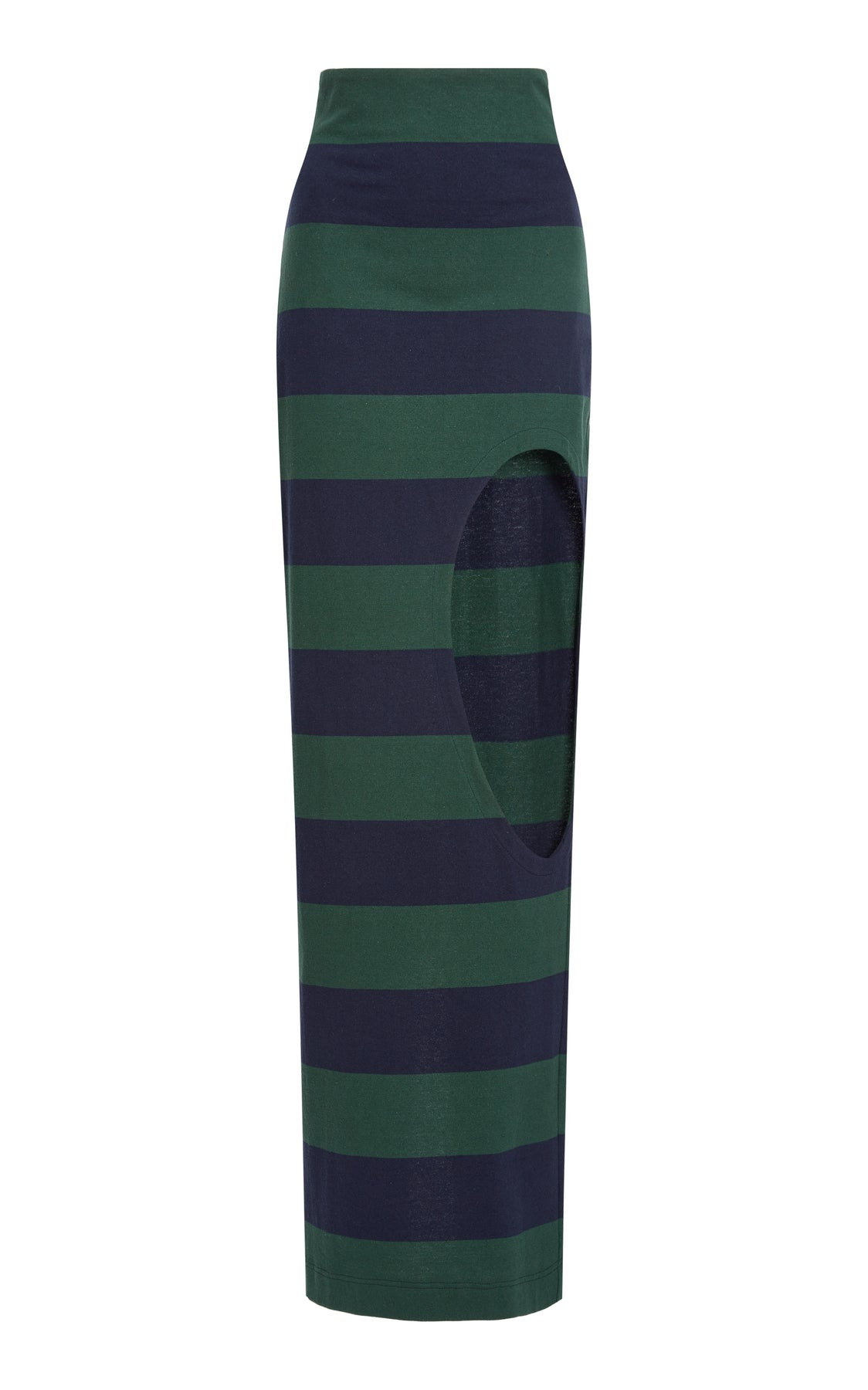 PENCIL SKIRT WITH CUT OUT EMERALD GREEN NAVY - 10