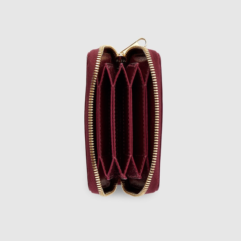 GUCCI Zip card case with Gucci script outlook