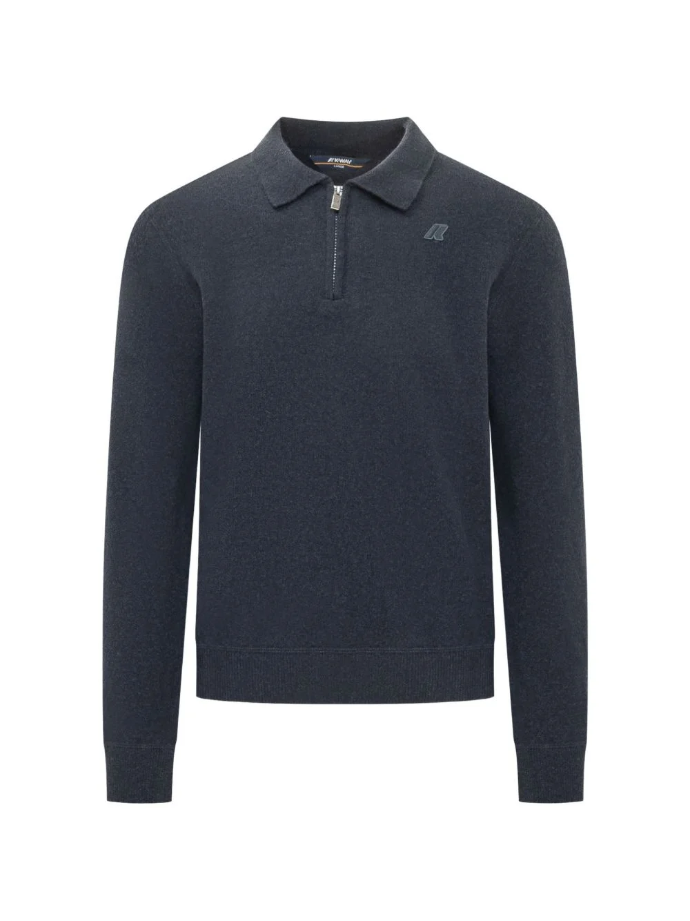 quarter-zip polo-collar sweater - 1