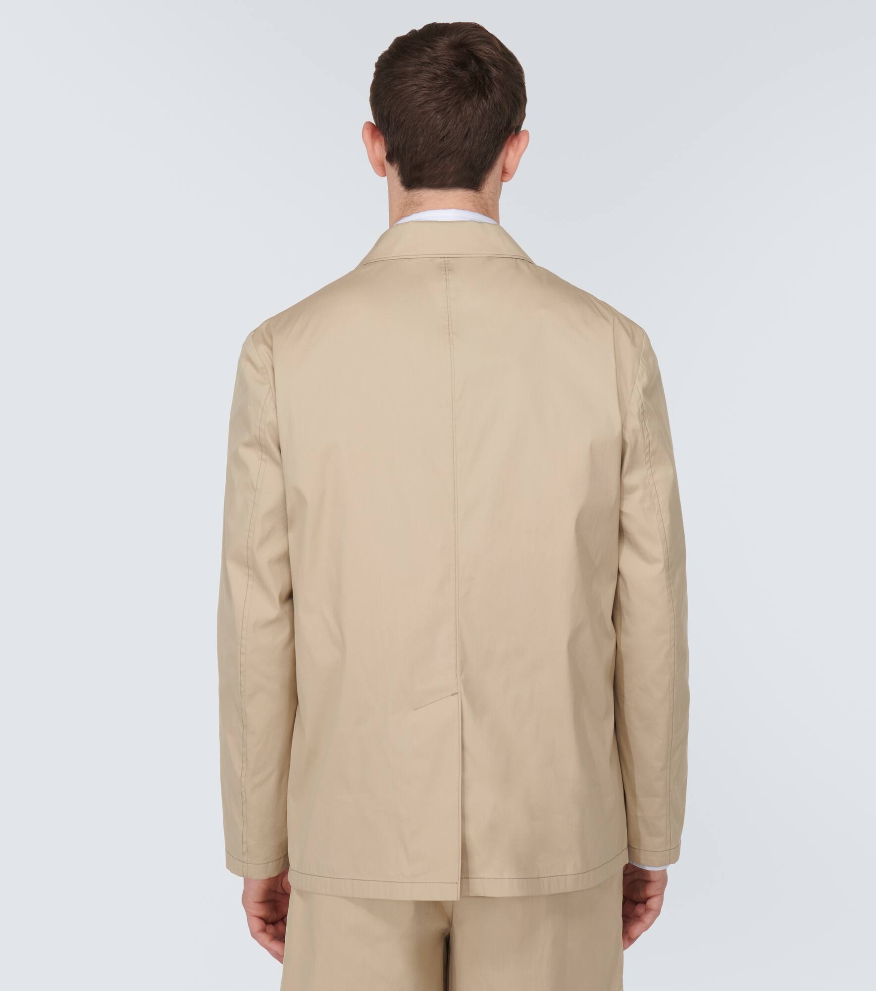 Cotton-blend blazer - 4