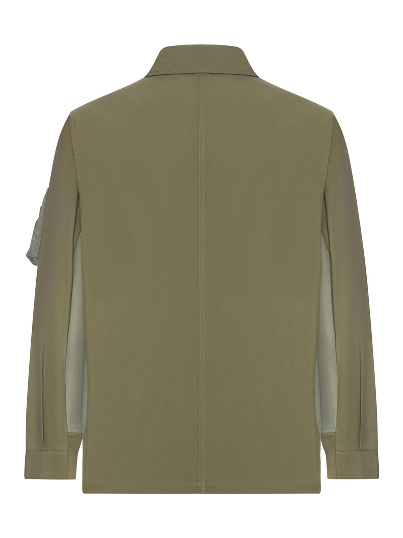 sacai COTTON JACKET WITH NYLON DETAILS APPLIED outlook