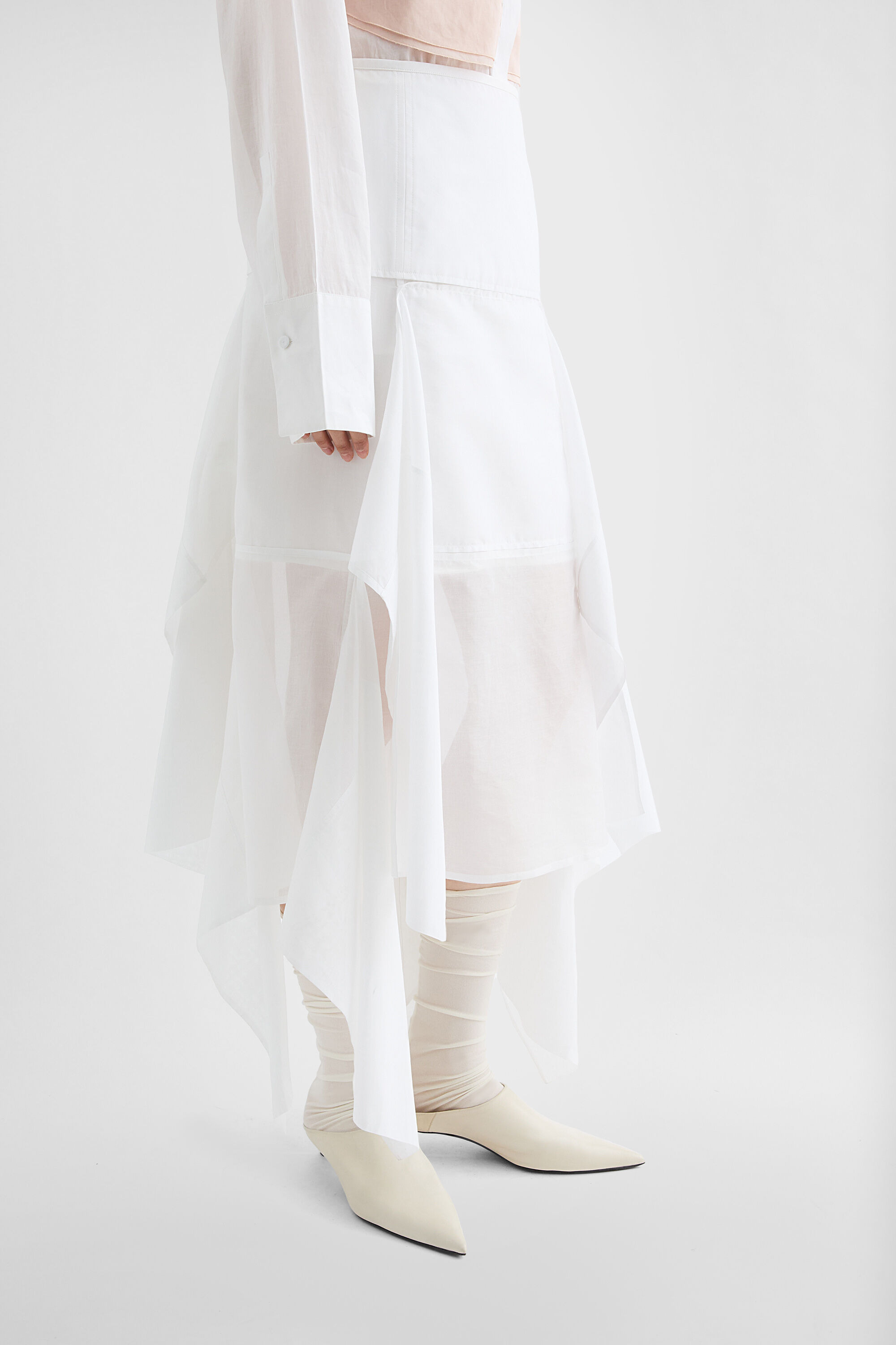 Cotton Muslin Panelled Skirt - 5