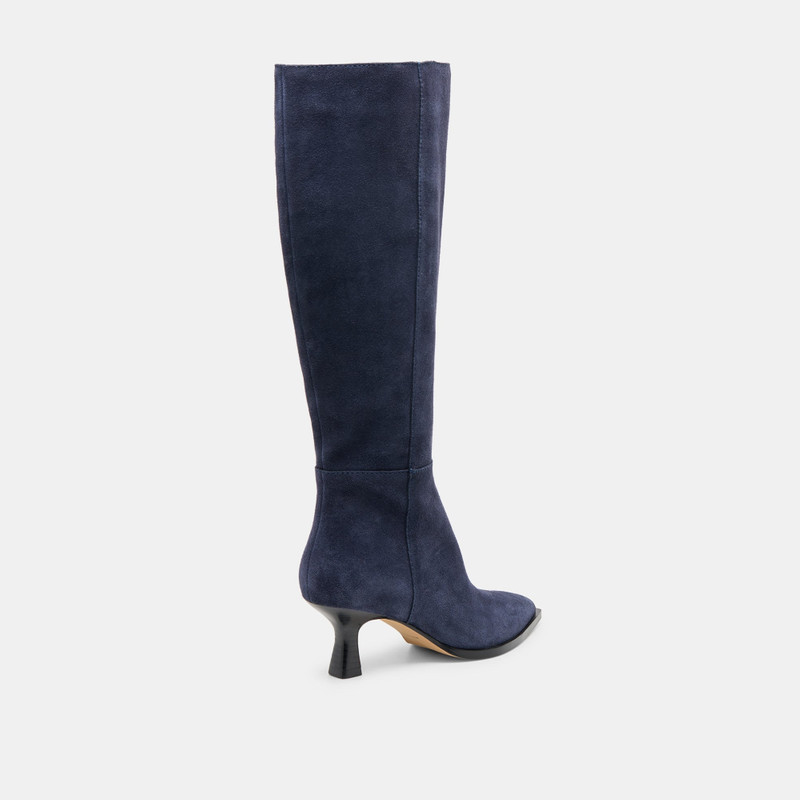 AUGGIE WIDE CALF BOOTS NAVY SUEDE 3