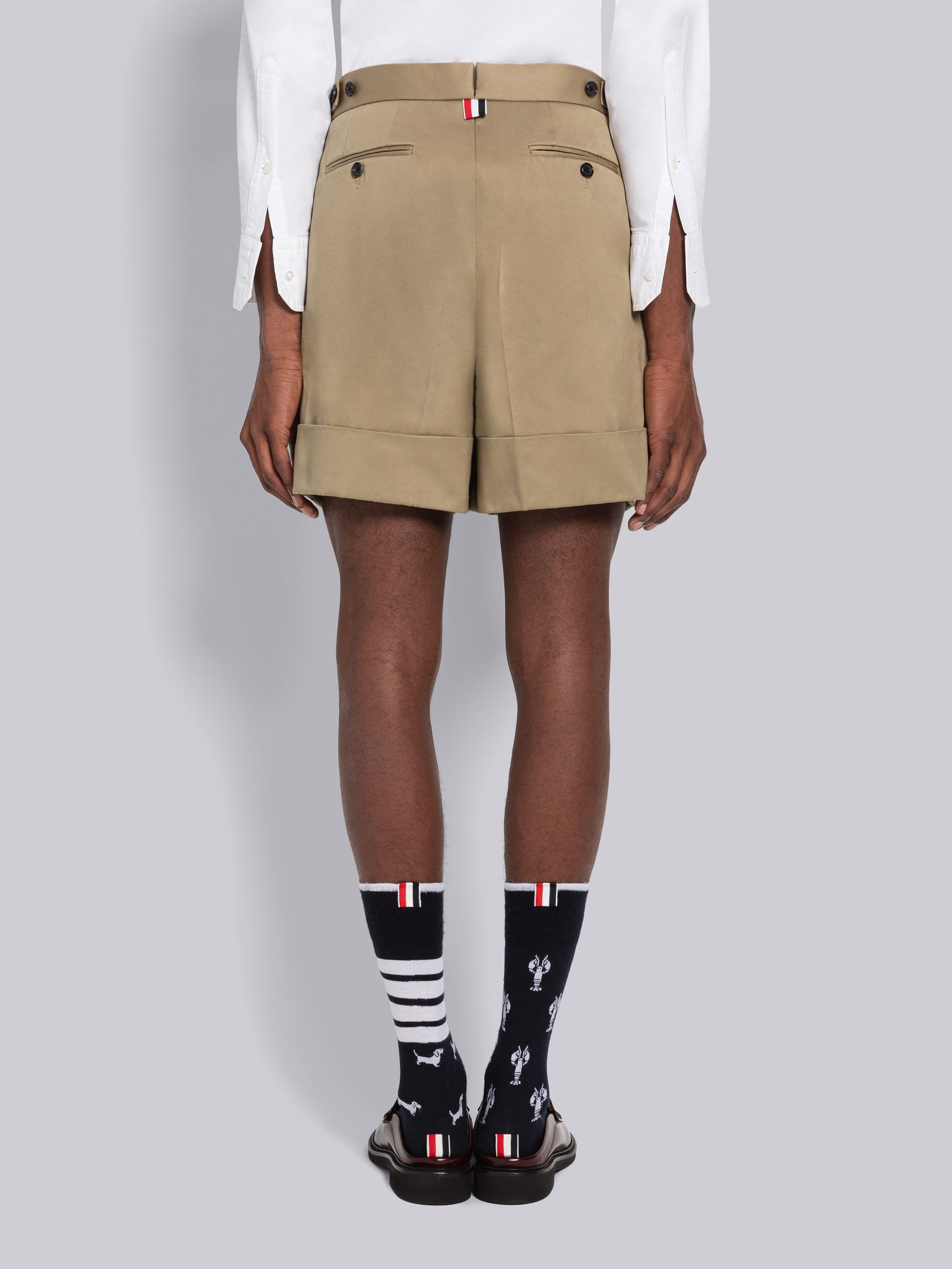 Cotton Twill Single Pleat Short - 3