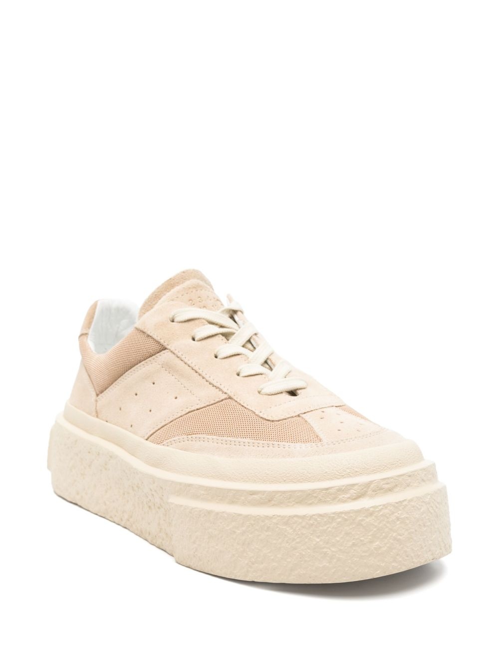 suede-panelled sneakers - 2