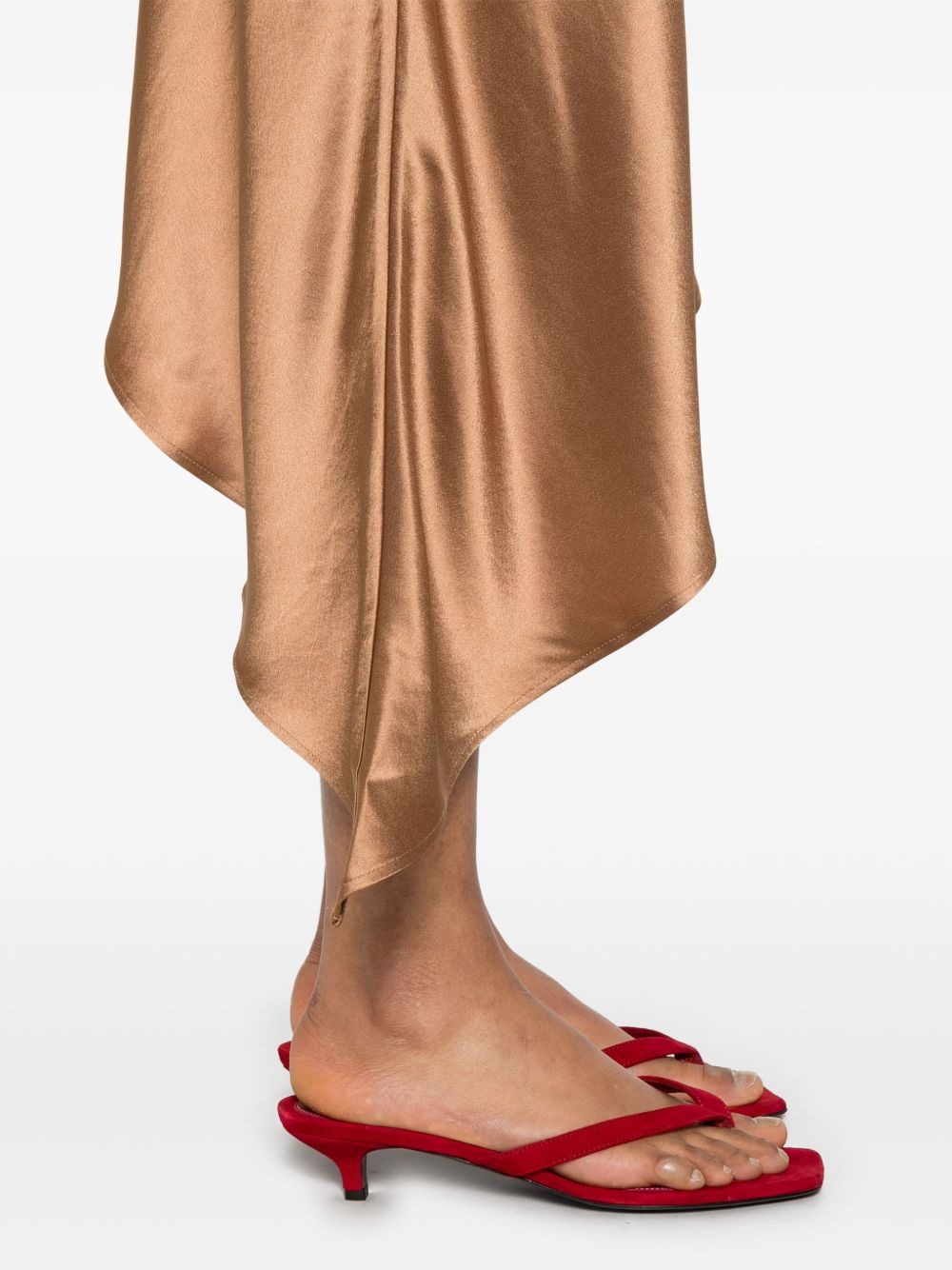 satin midi dress - 5