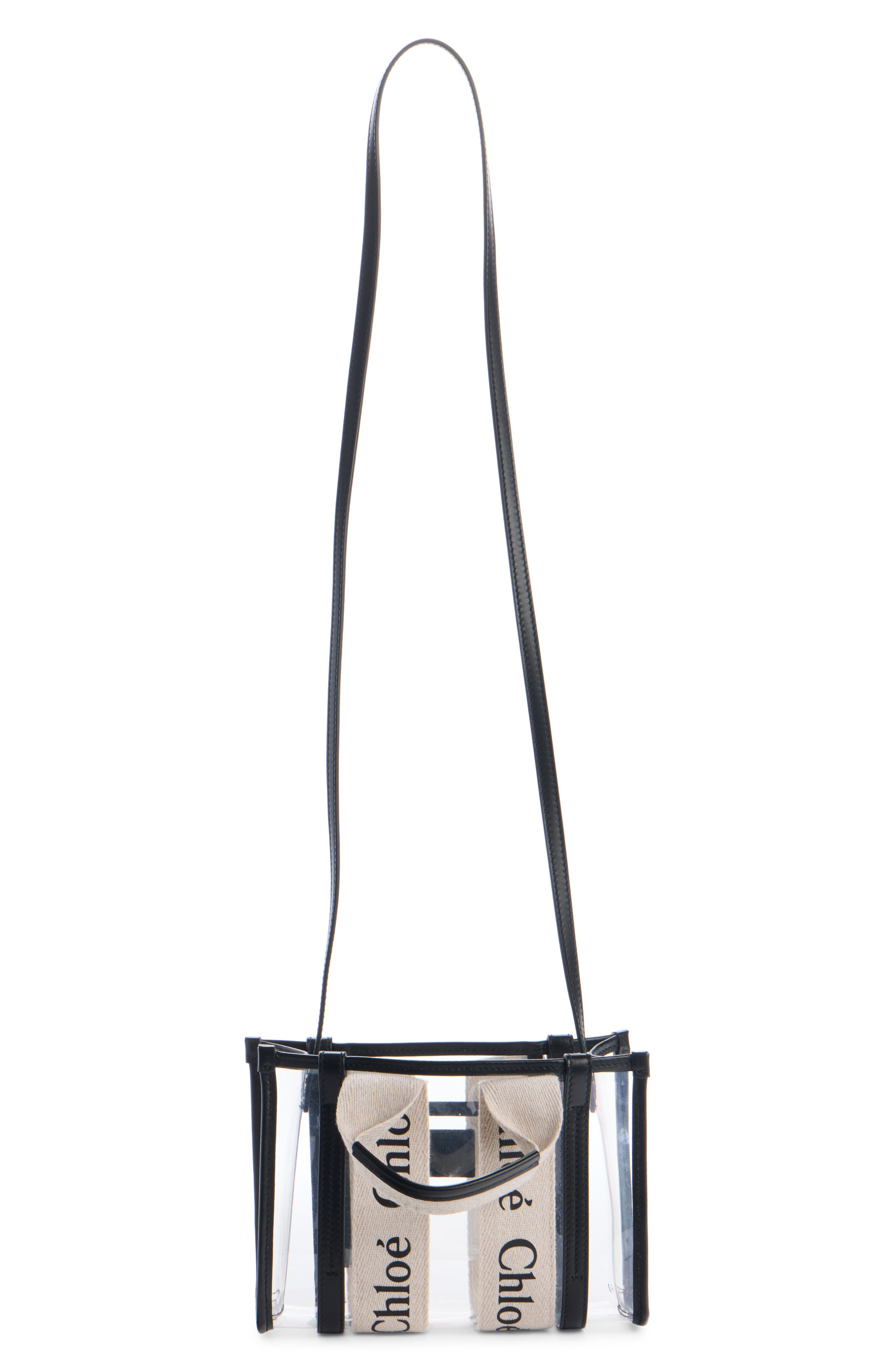 Chloé Mini Woody Jelly & Leather Tote Bag in White at Nordstrom - 2