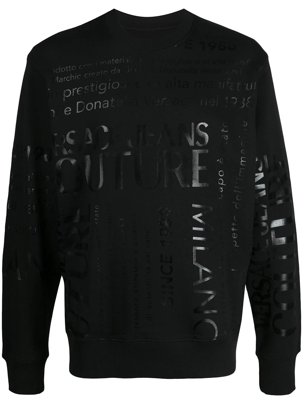 logo print sweatshirt - 1