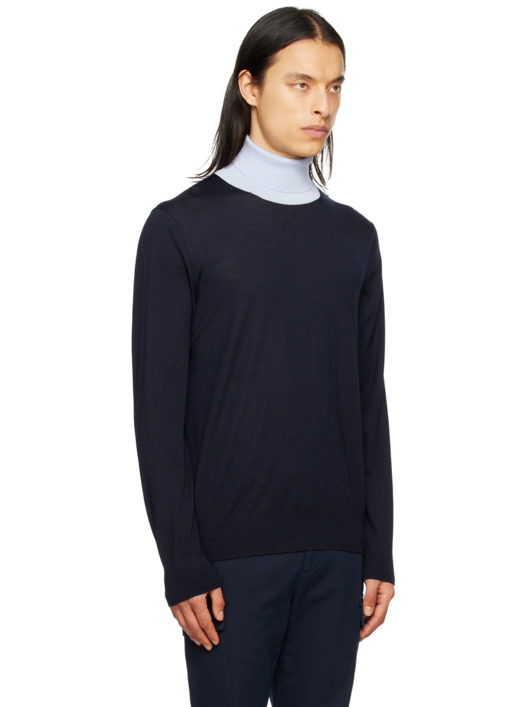 Navy & Blue Jermaine Turtleneck - 2