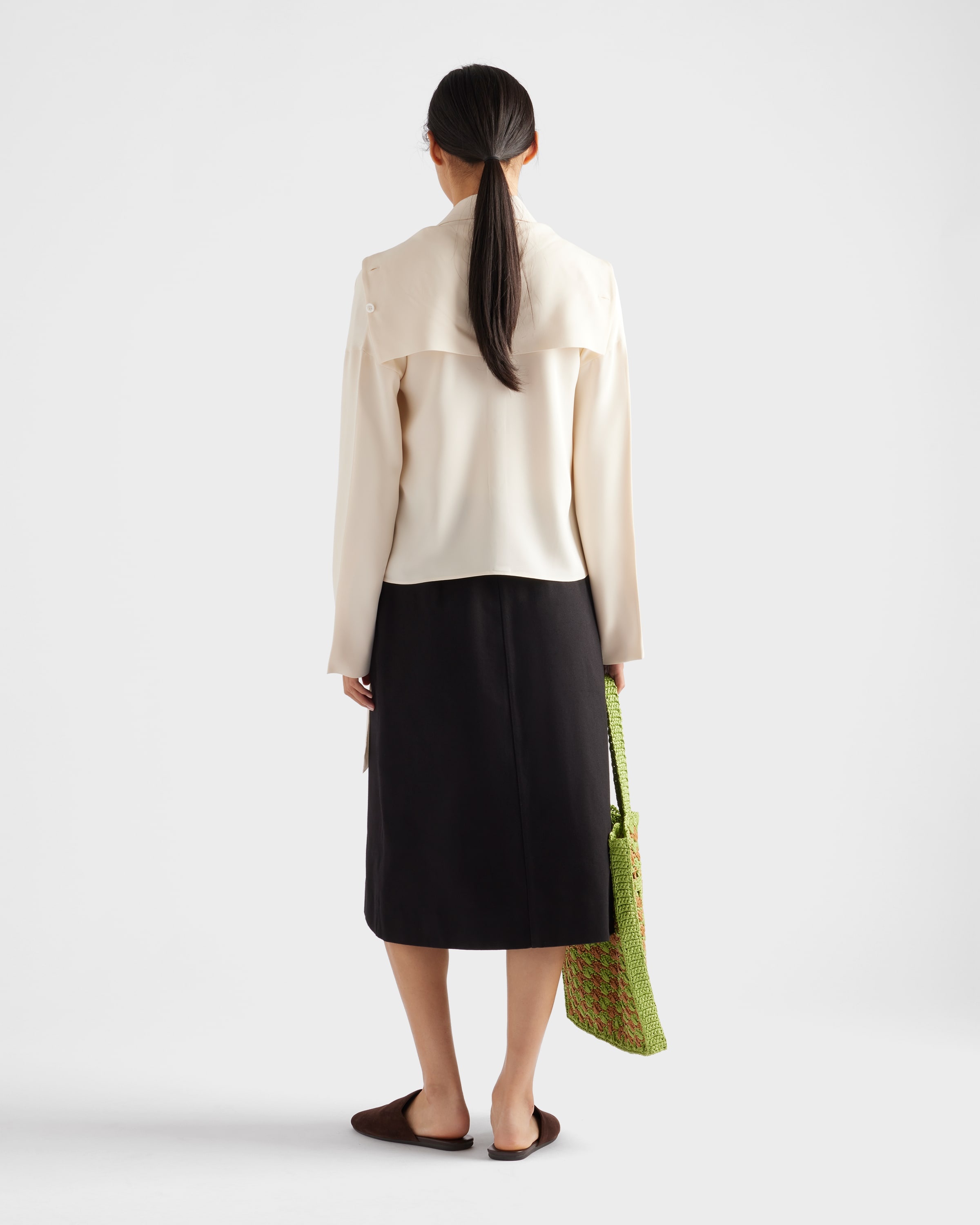 Silk broadcloth shirt - 5