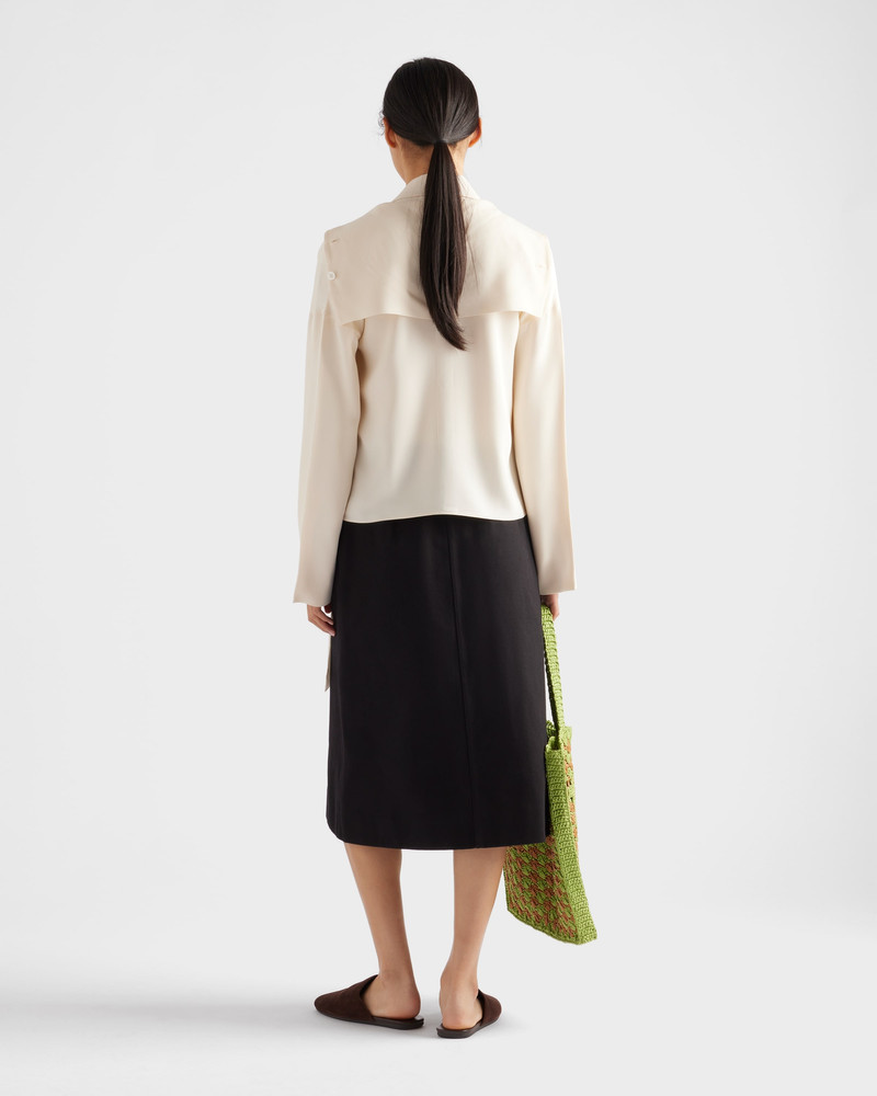 Silk broadcloth shirt 5