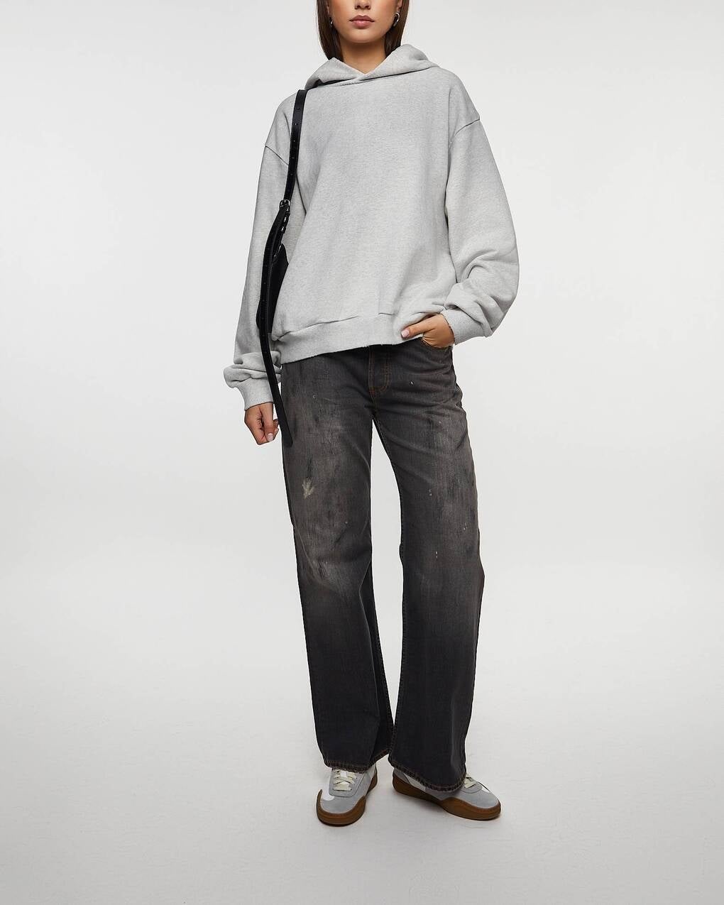 Acne Studios Logo Hoodie Light grey - 5