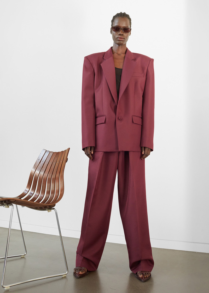 Jun Blazer - Burgundy 15
