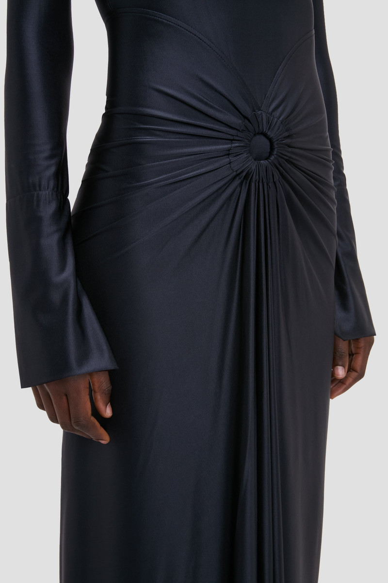Frances Midi Dress In Navy 4