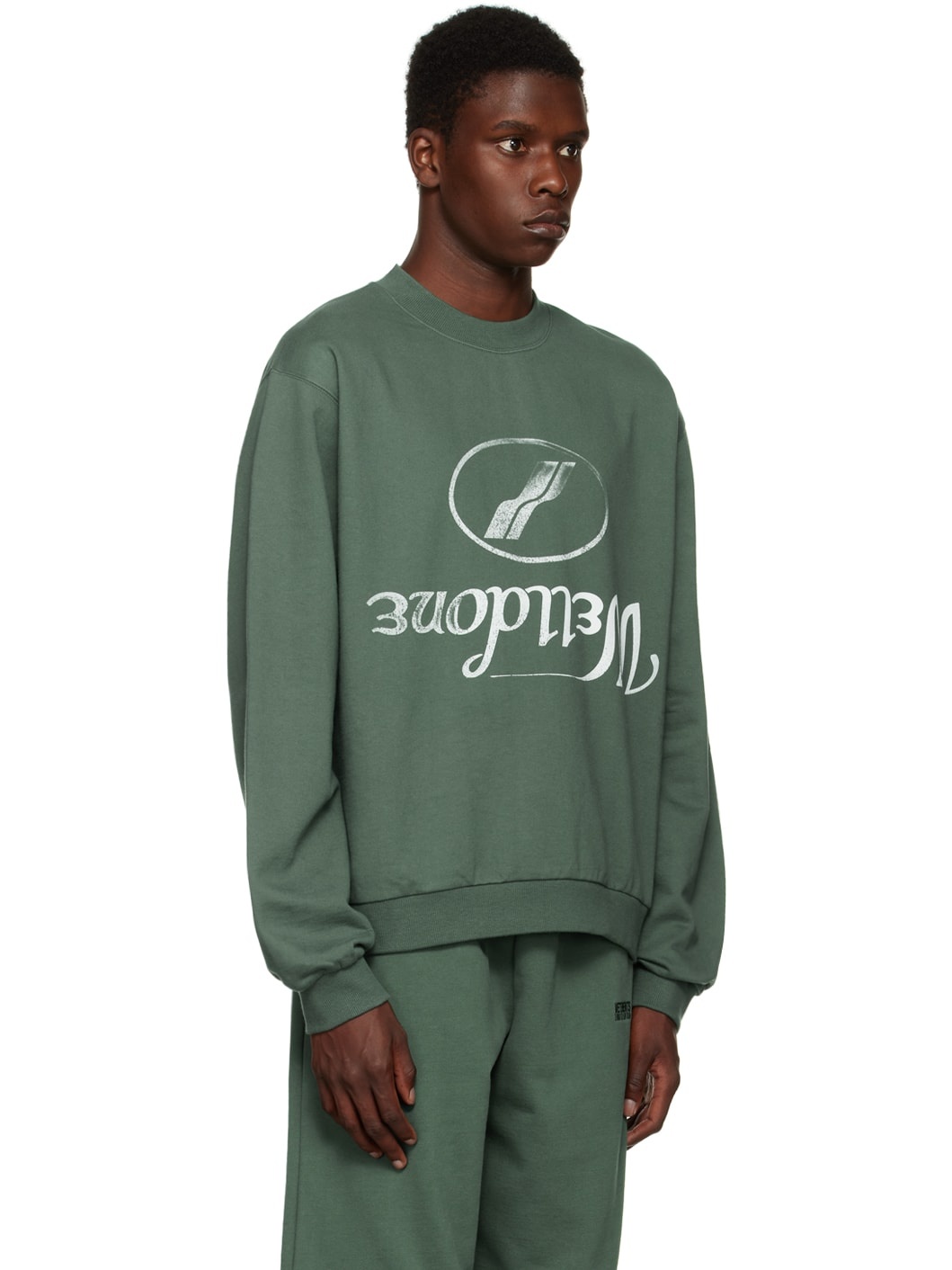 Green Reversed Sweatshirt - 2