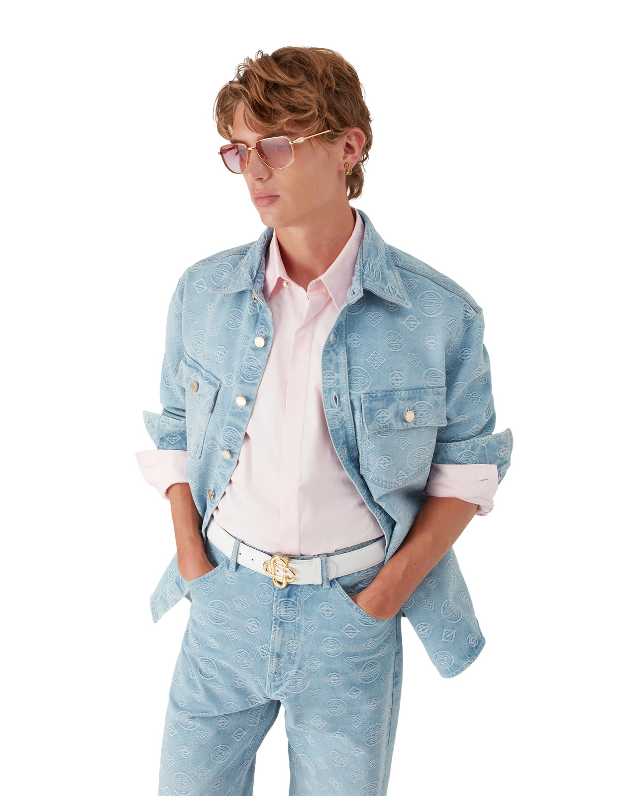 Denim Monogram Shirt | Casablanca Paris - 4