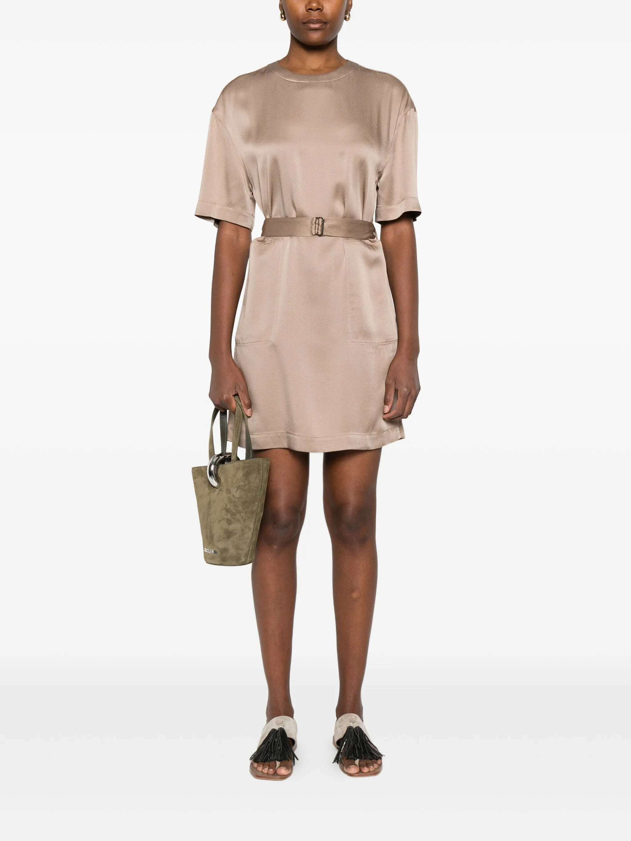 Brunello Cucinelli Belted Mini Dress - 4