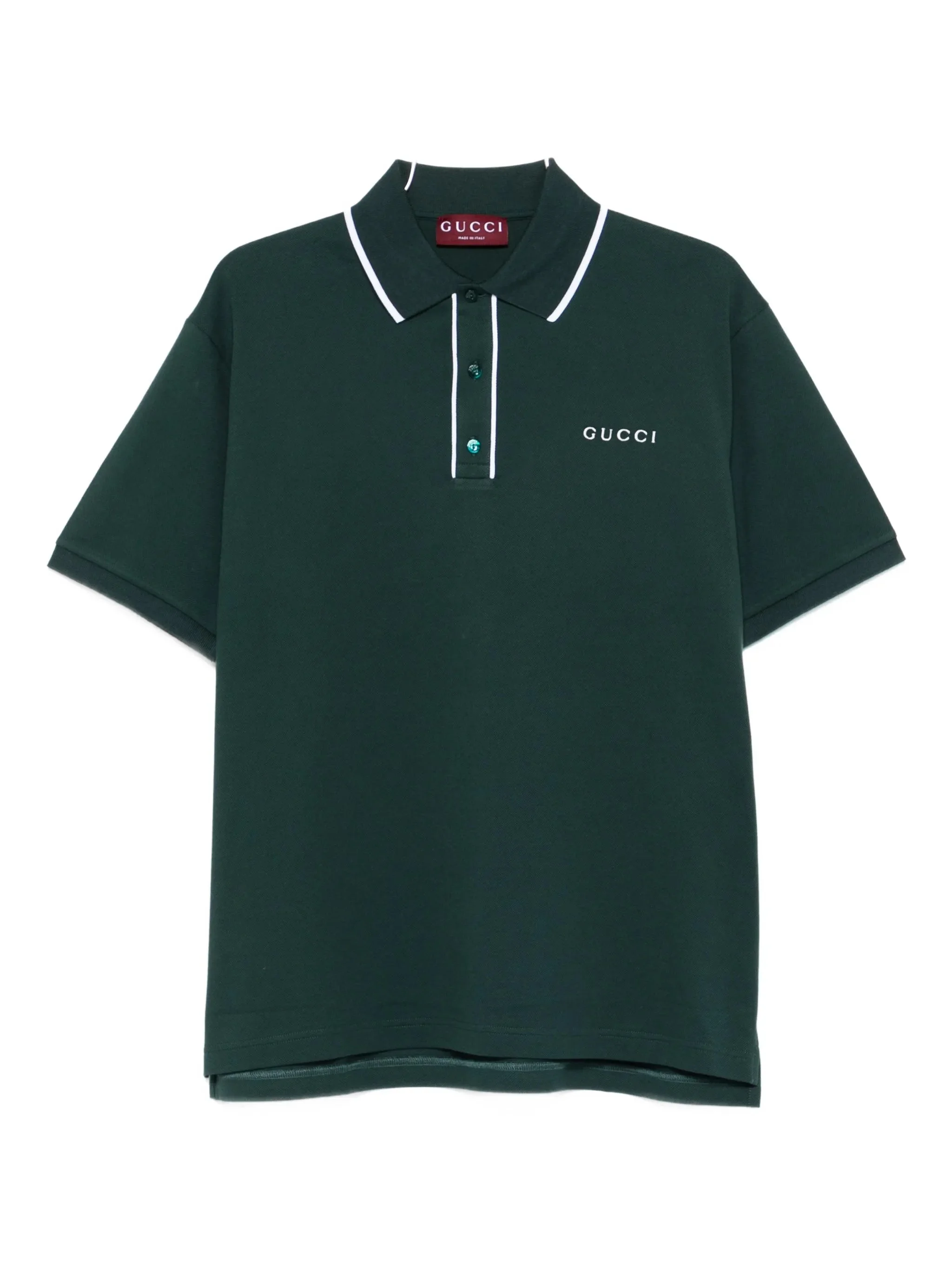 Gucci Logo-embroidered Polo Shirt - 1