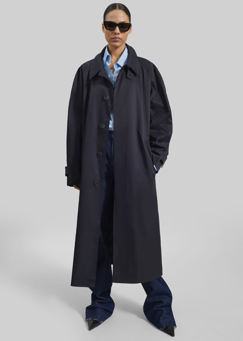 Berlare Trench Coat - Dark Navy 6
