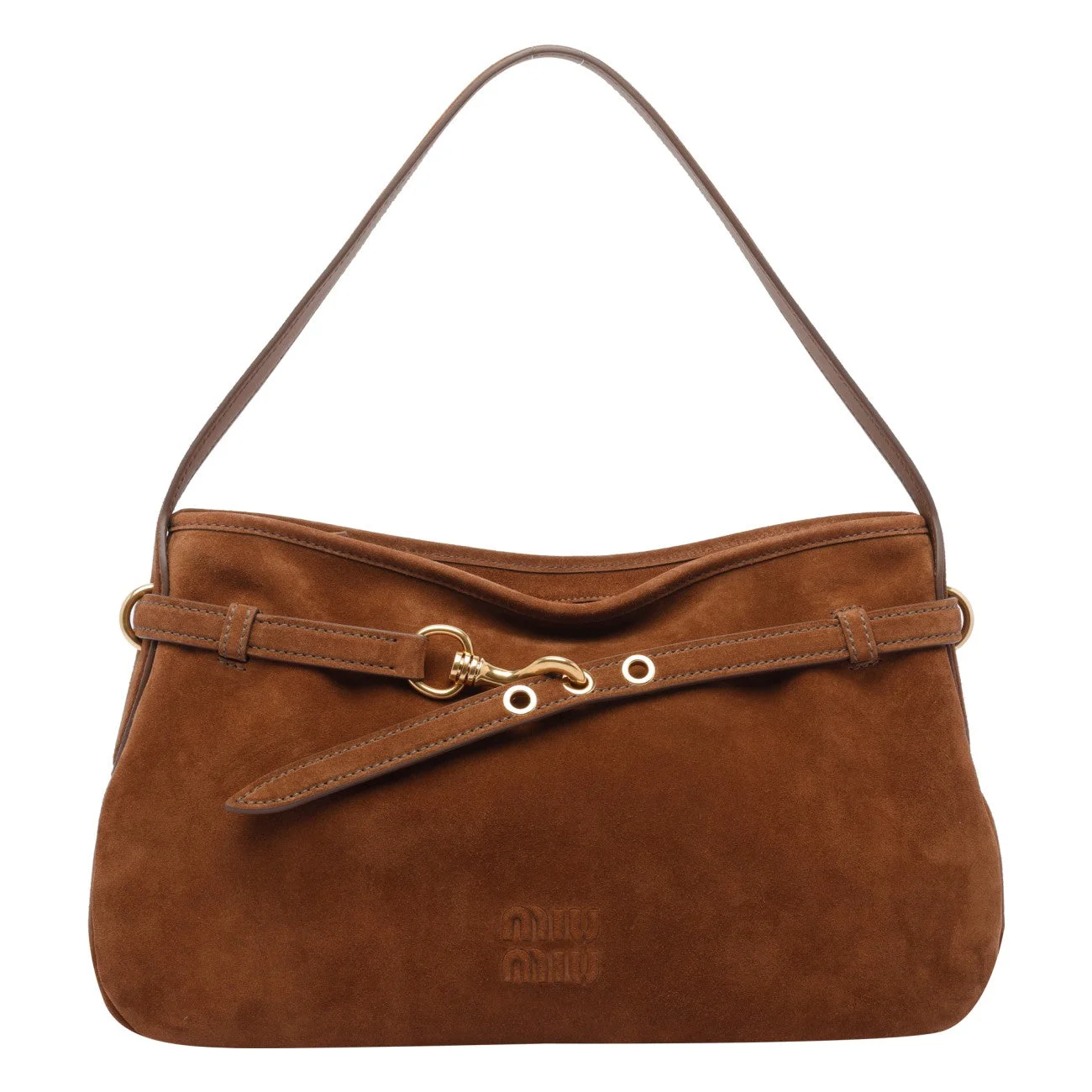 Miu Miu Women Aventure Suede Shoulder Bag - 1