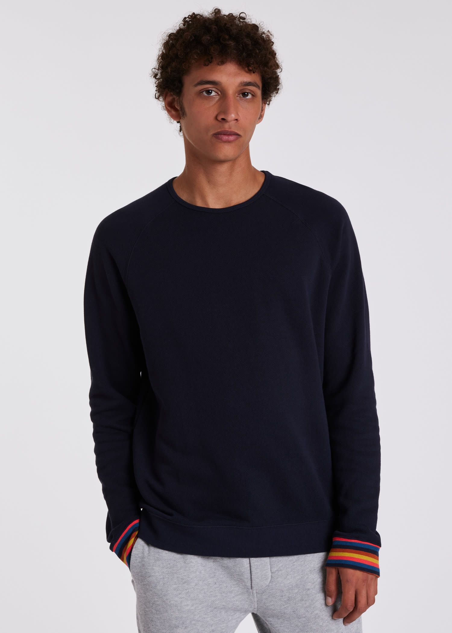 'Artist Stripe' Cuff Lounge Sweatshirt - 7