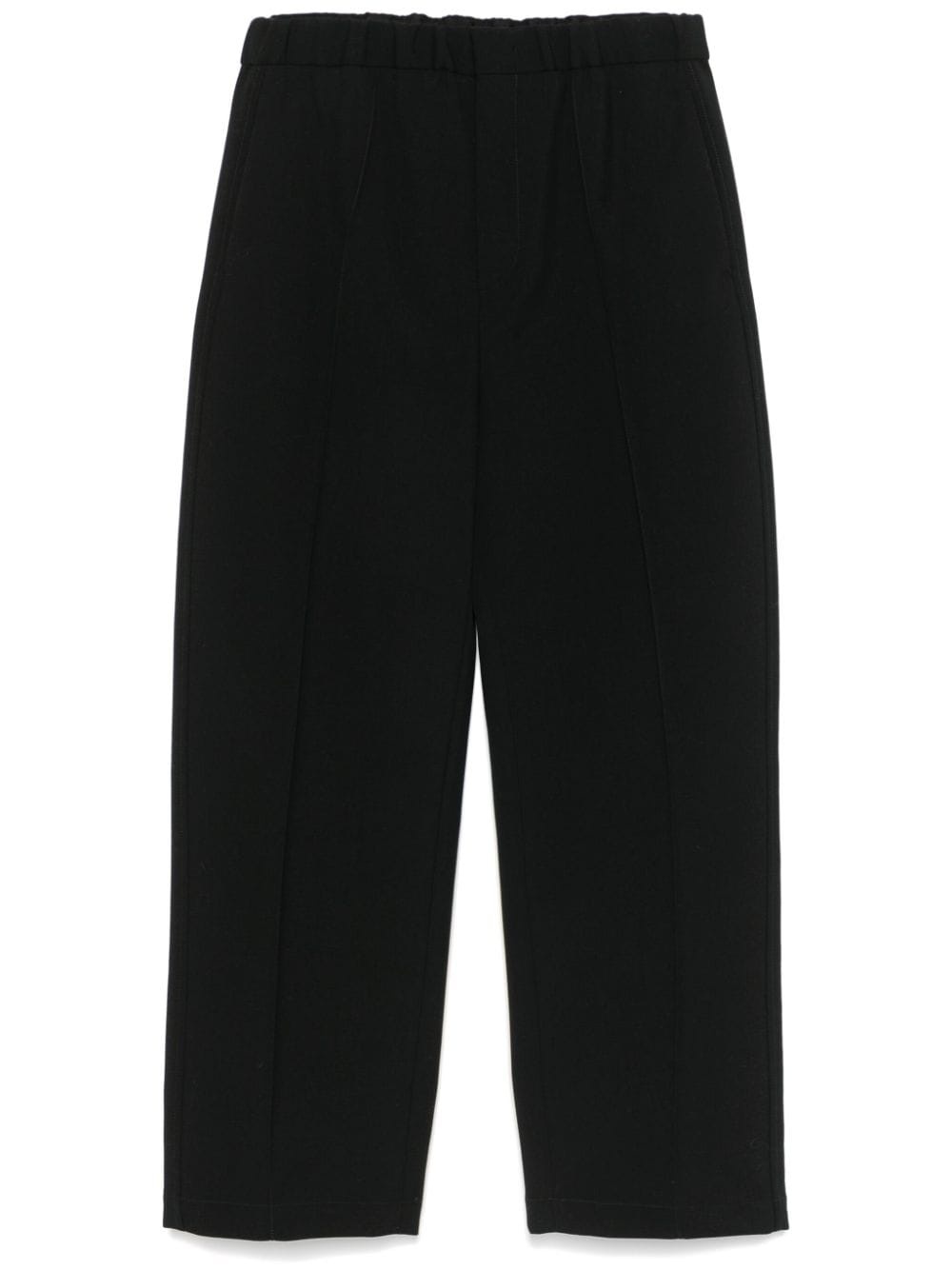 textured wool trousers - 1