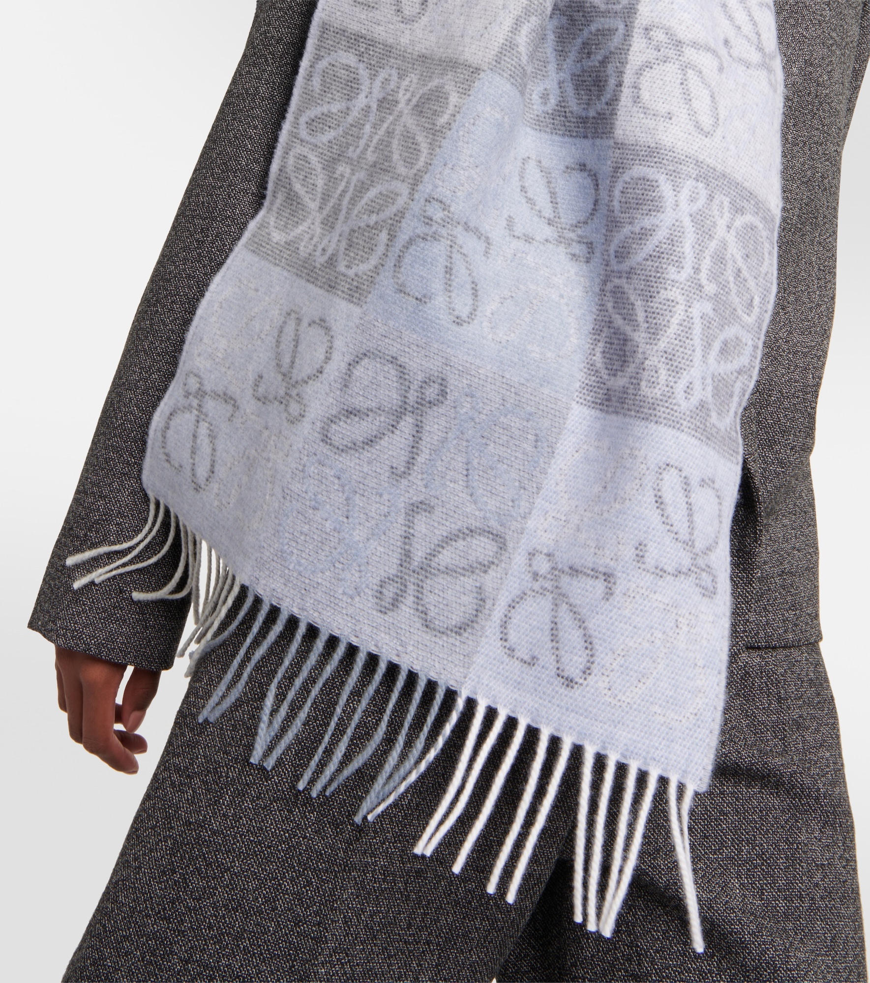 Anagram wool and cashmere scarf - 3