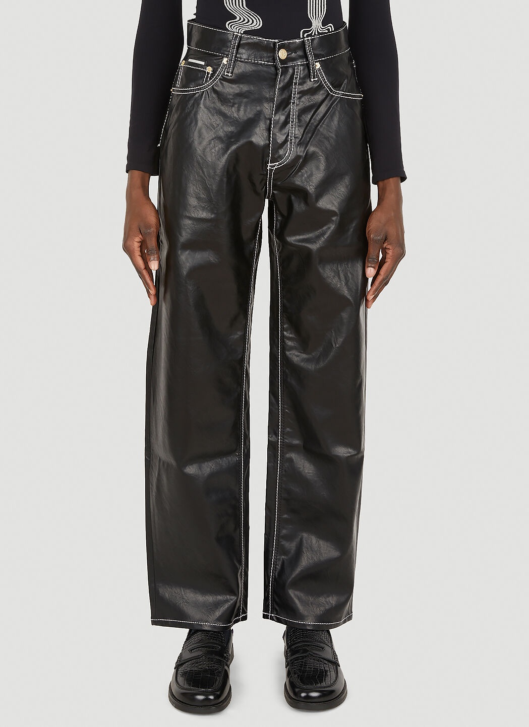 Benz Vegan Leather Pants - 1