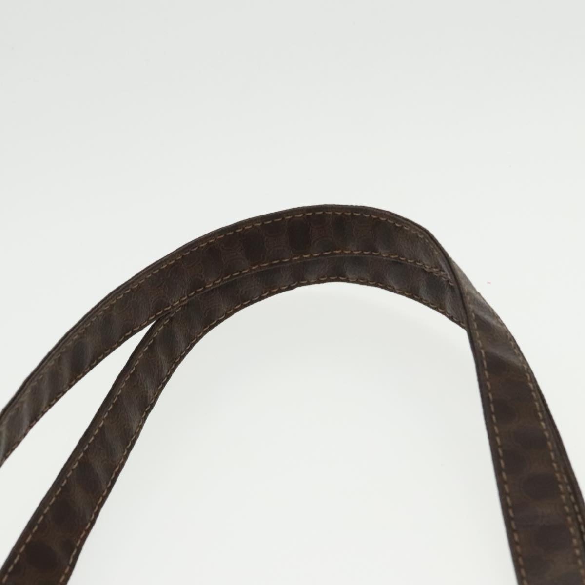 CELINE Macadam Canvas Tote Bag Pvc Leather Brown Gold - 8