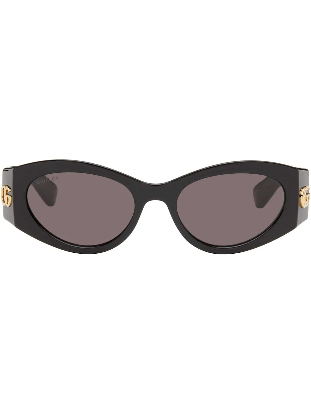Black GG Corner Cat-Eye Sunglasses - 1