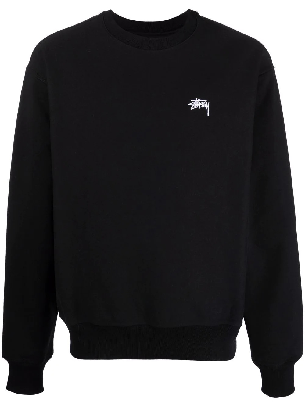 logo-embroidered cotton sweatshirt - 1