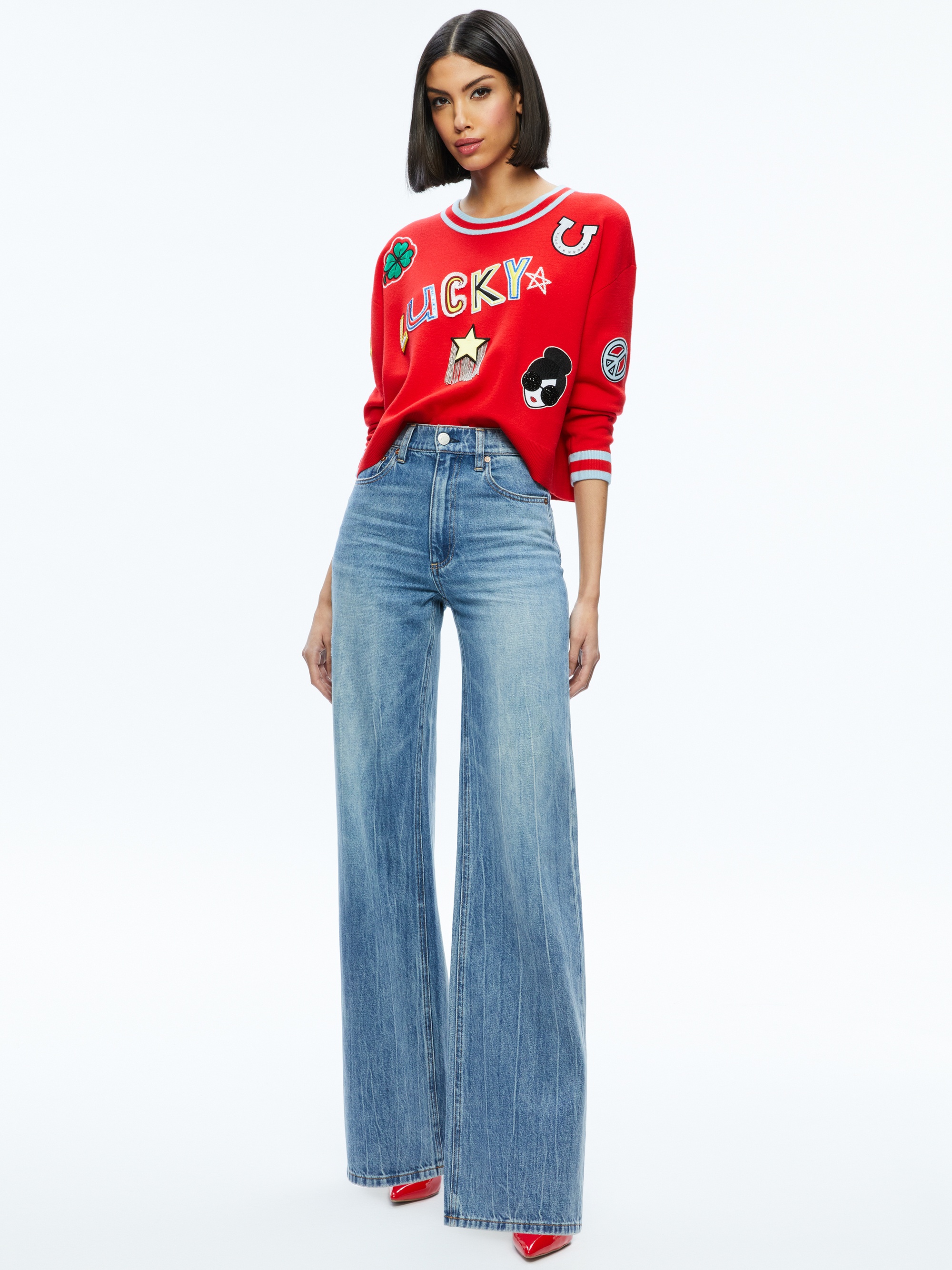 GLEESON STACEFACE PATCH PULLOVER - 5