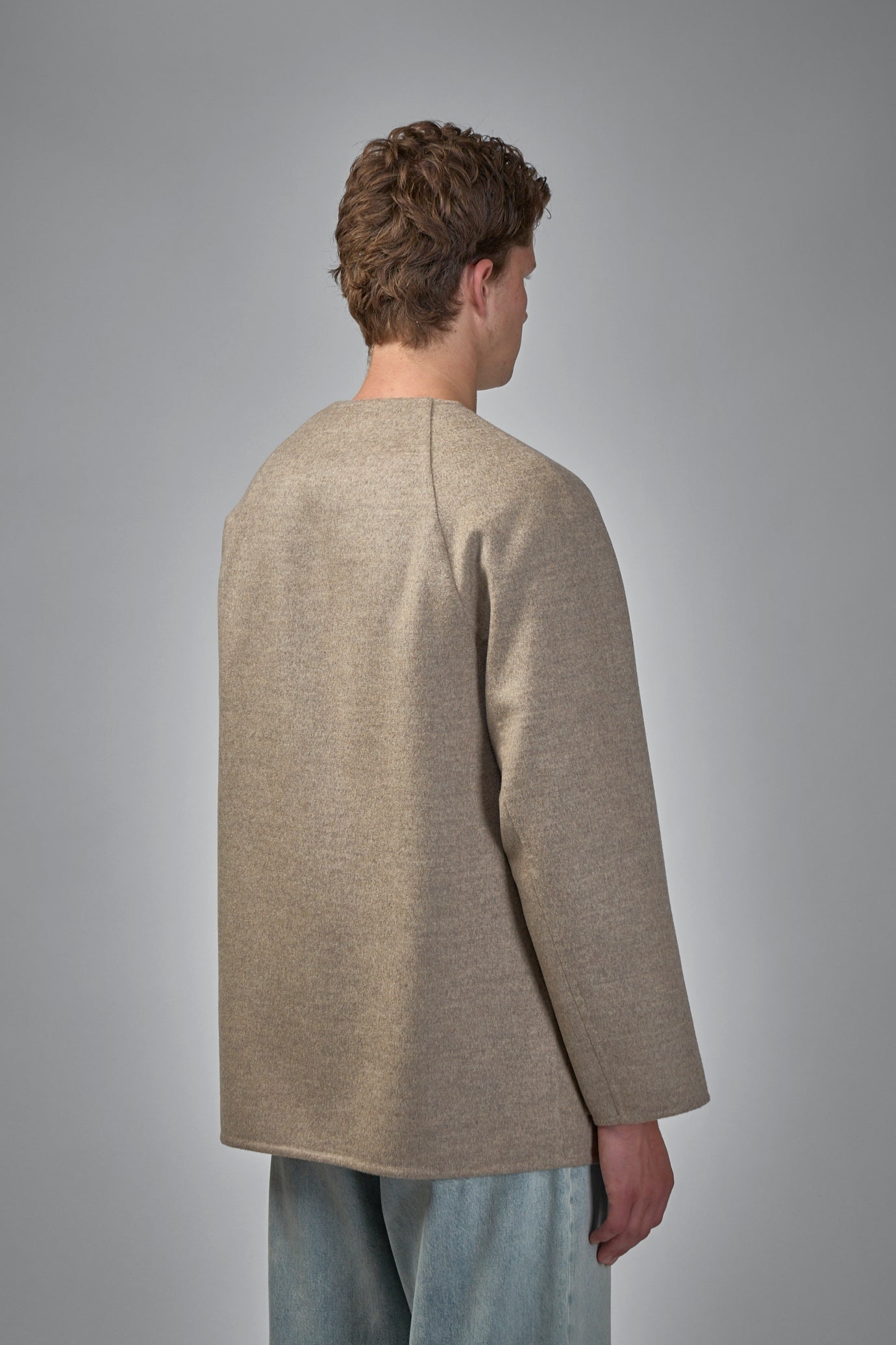 Light Double Wool And Cashmere Coat - 3