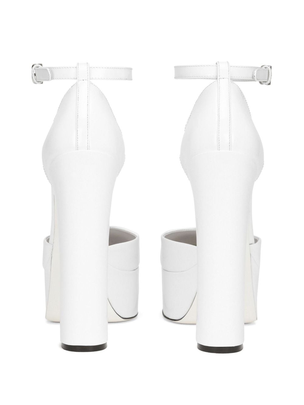 105mm leather platform pumps - 2